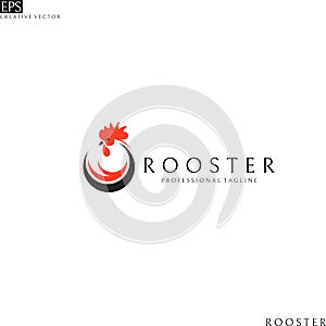 Rooster. Logo template